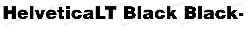 HelveticaLT Black Black字体转换